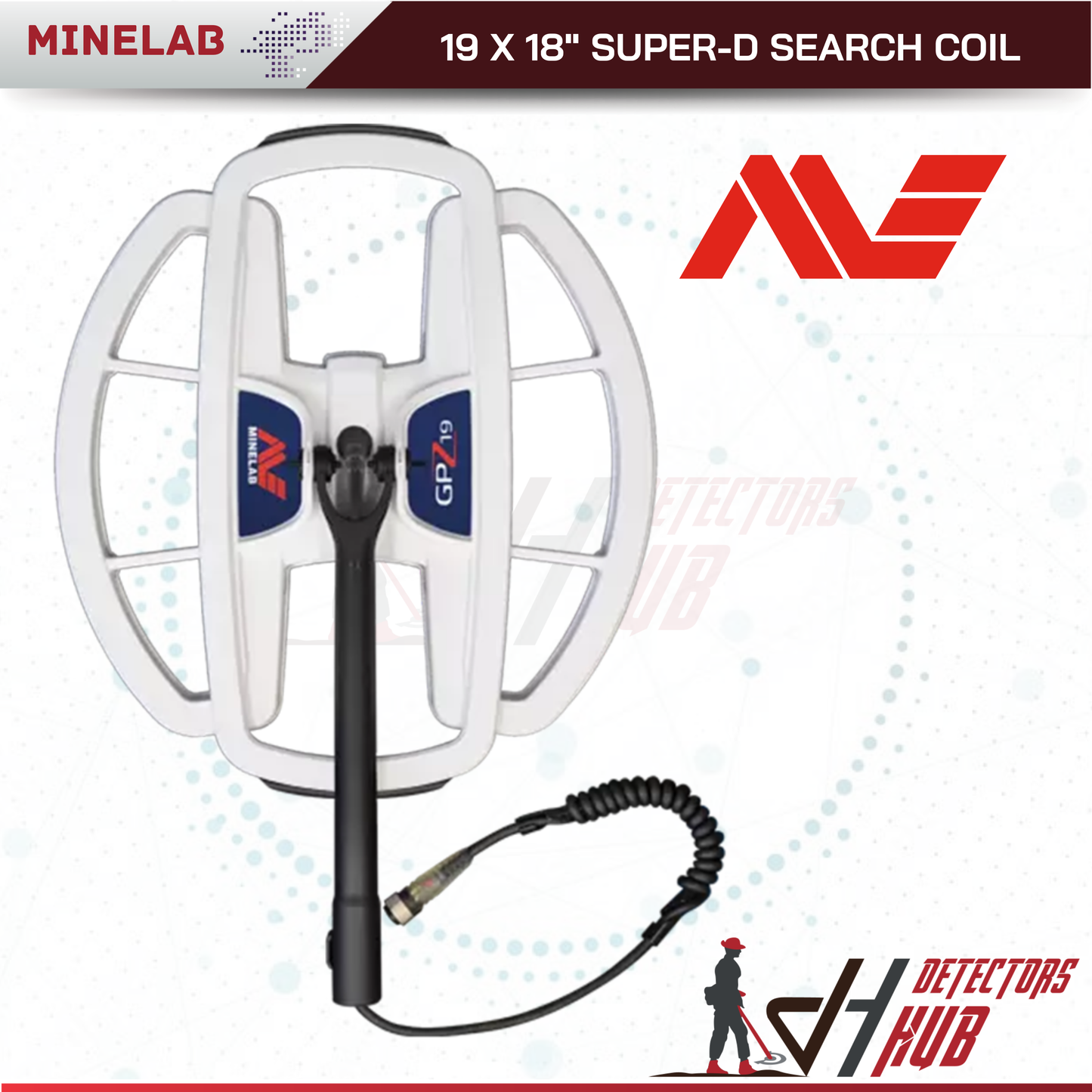 MINELAB Gpz 7000 19 x 18" Super-D Search Coil