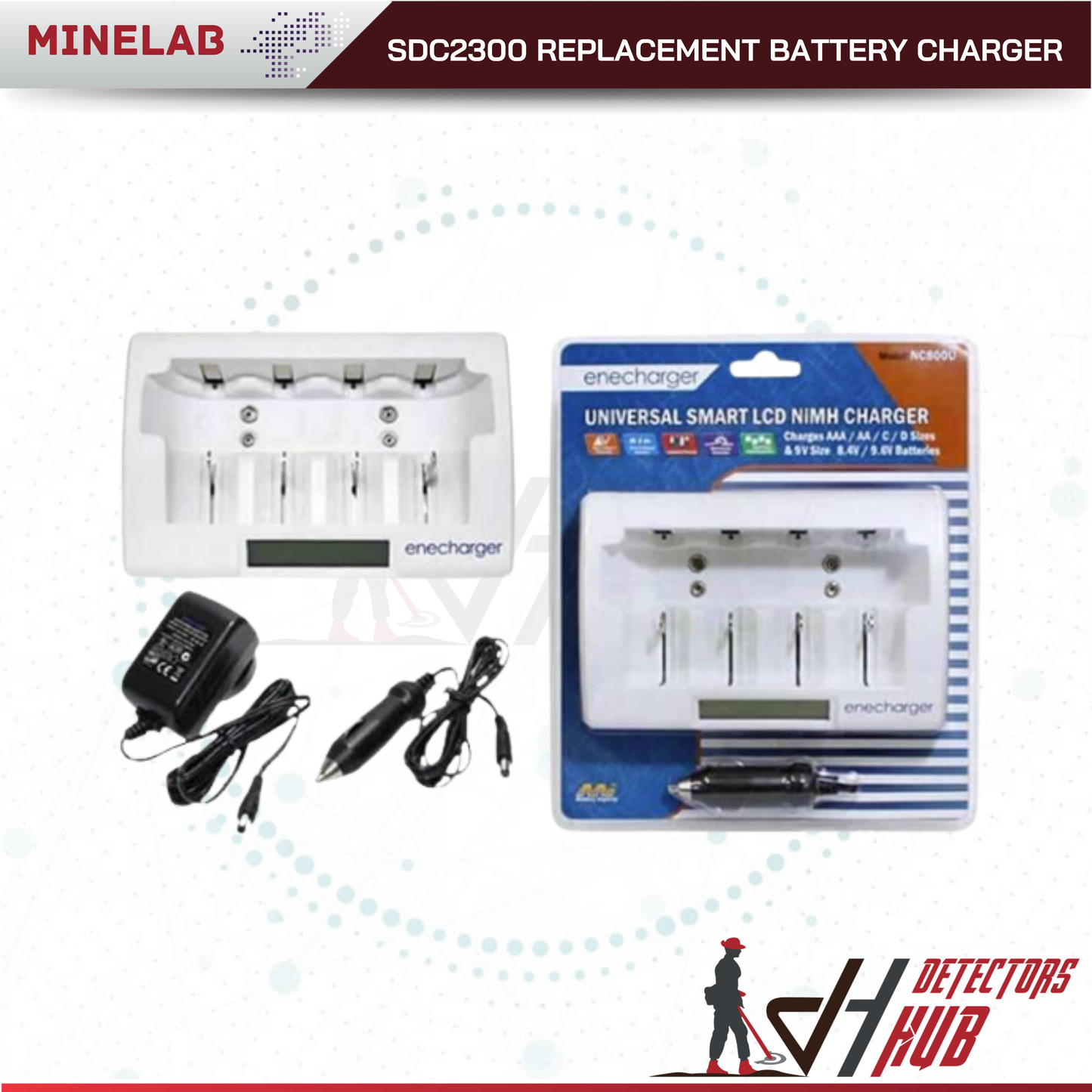 Minelab SDC 2300 Replacement Battery Charger