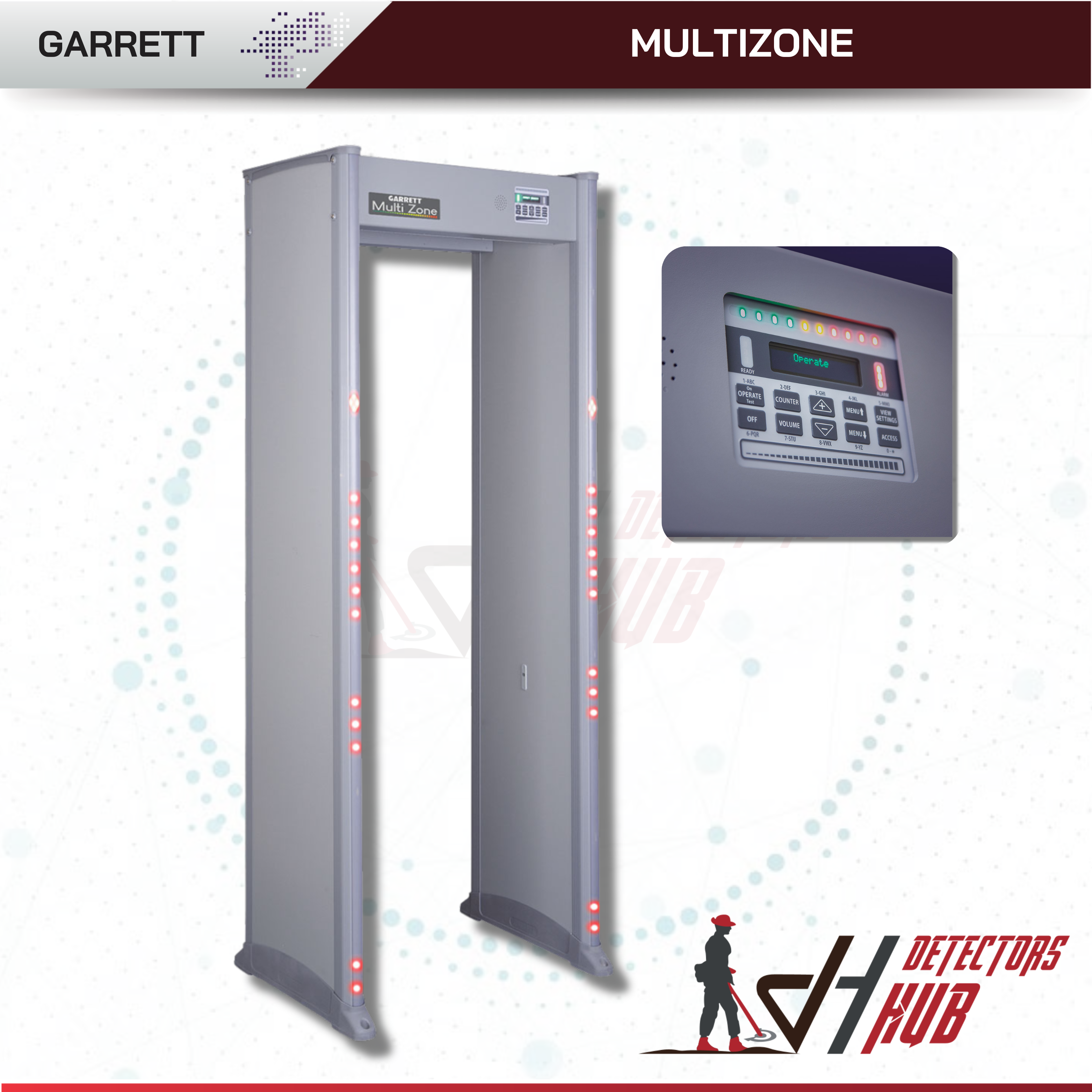 Garrett Multi Zone Walk-Through Metal Detector