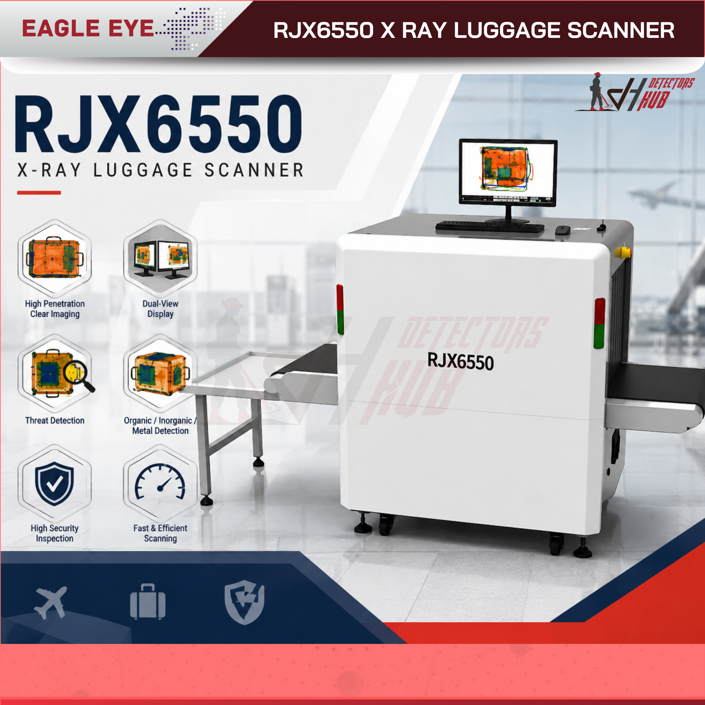 RJX6550 X Ray Luggage Scanner