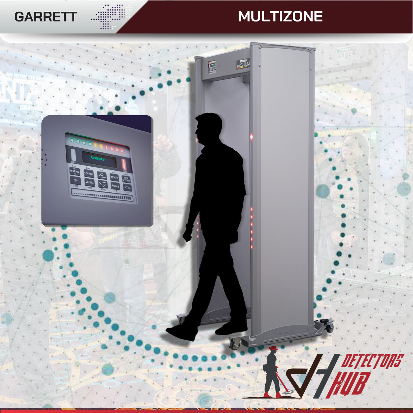 Garrett Multi Zone Walk-Through Metal Detector