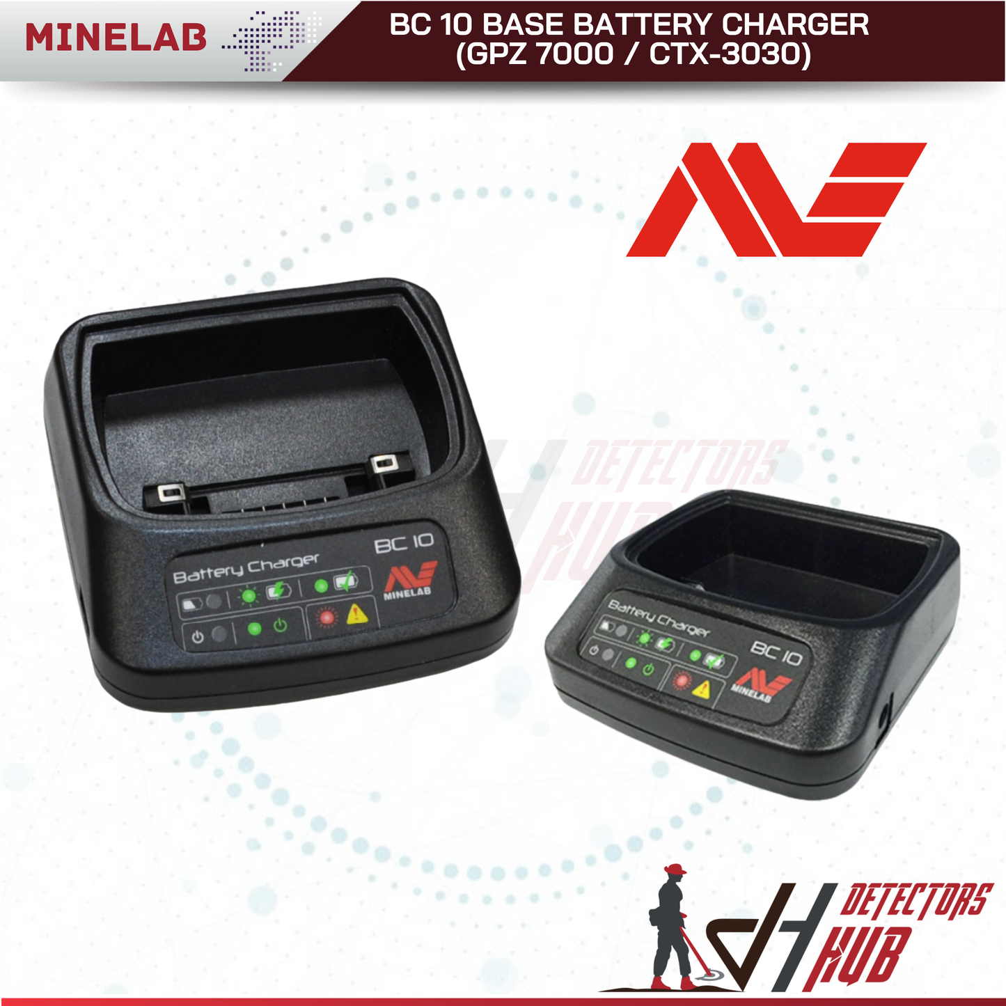MINELAB BC 10 Base Battery Charger (GPZ 7000 / CTX-3030)