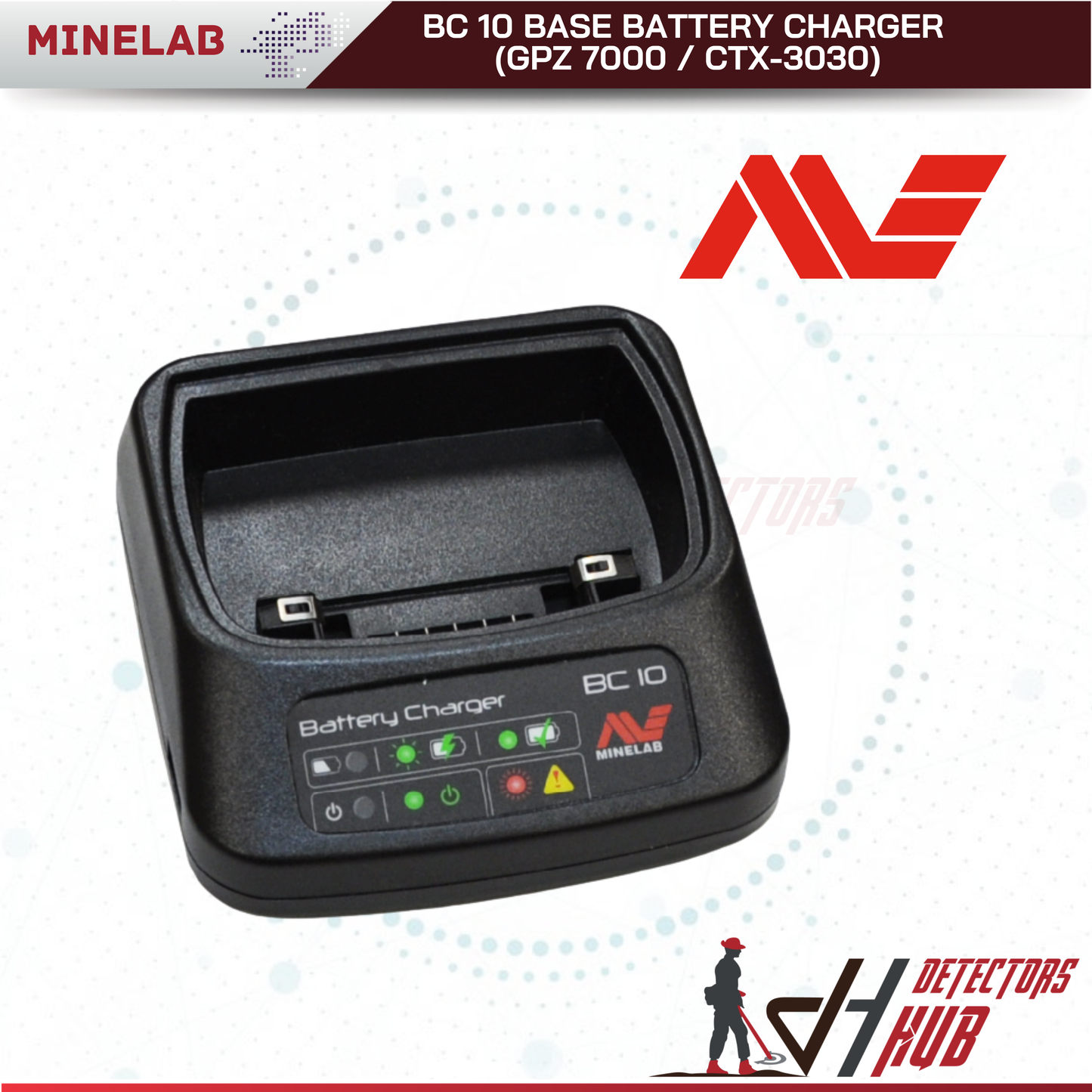 MINELAB BC 10 Base Battery Charger (GPZ 7000 / CTX-3030)