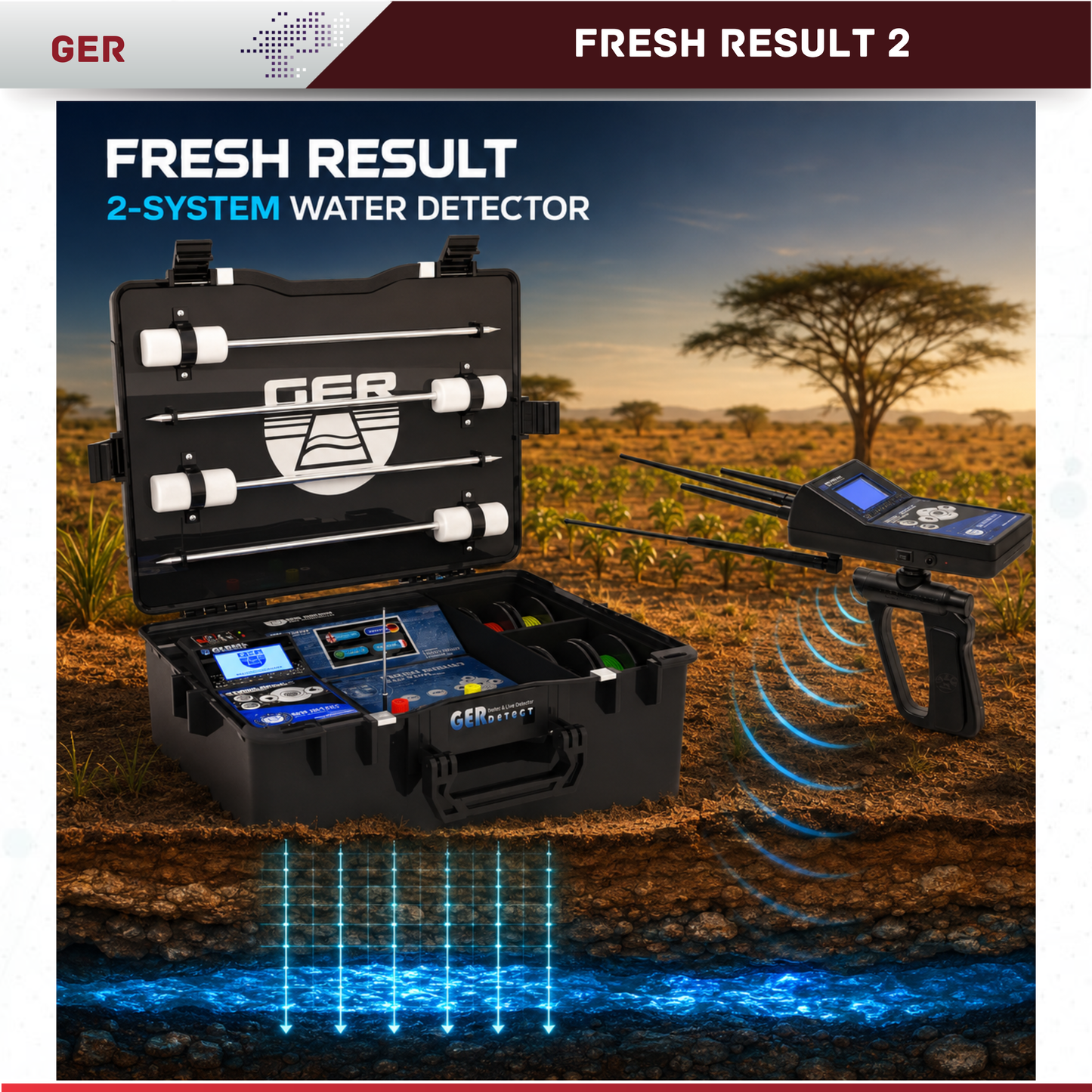 GER DETECT Fresh Result 2 - Ground Water Detector