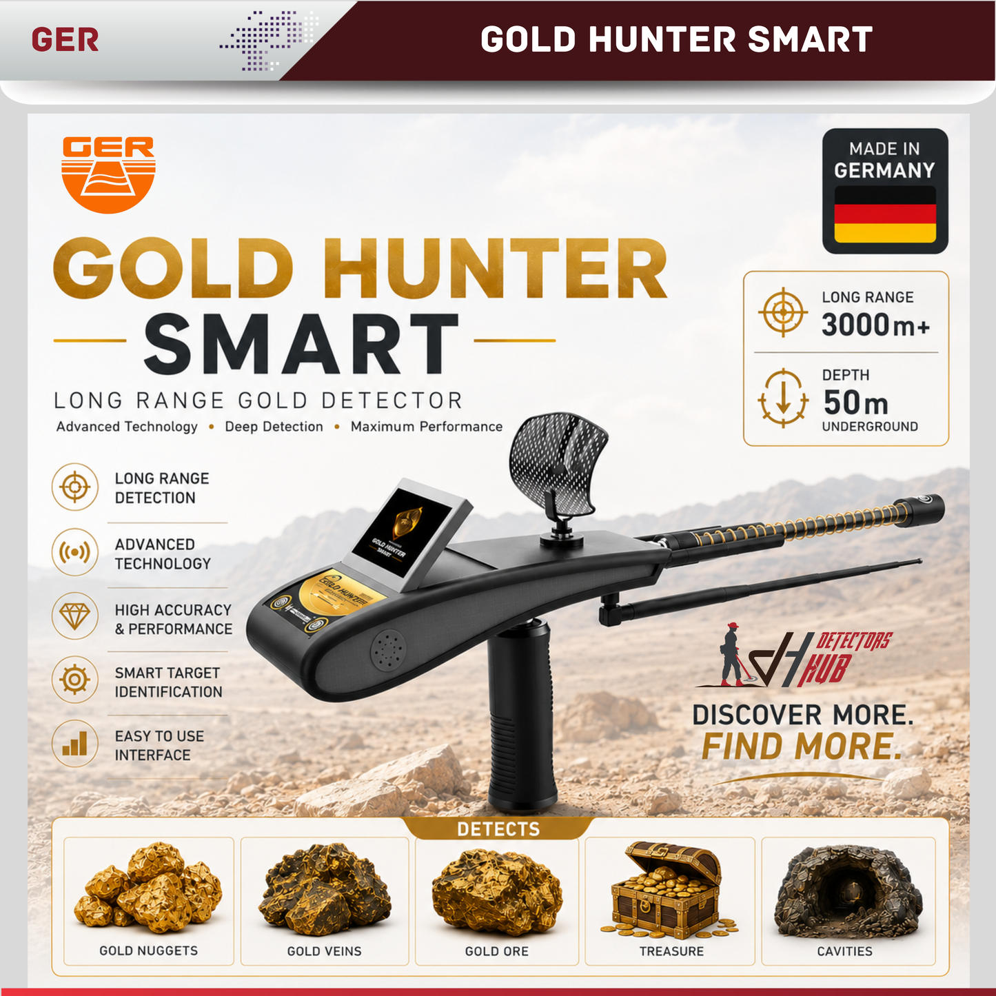 Appareil intelligent GER Gold Hunter