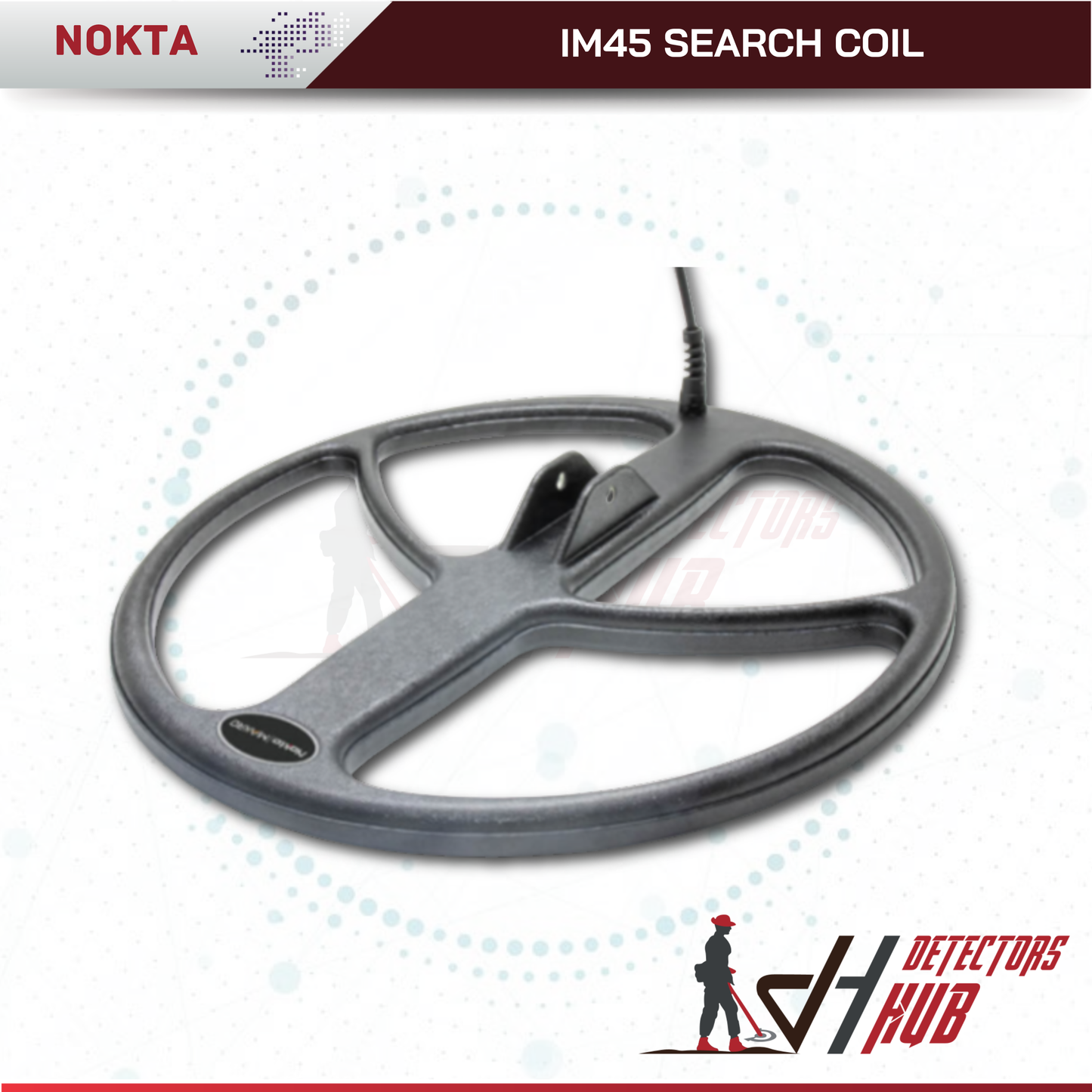NOKTA IM45 Waterproof DD Search Coil – 39×45 cm / 15″x17.5″