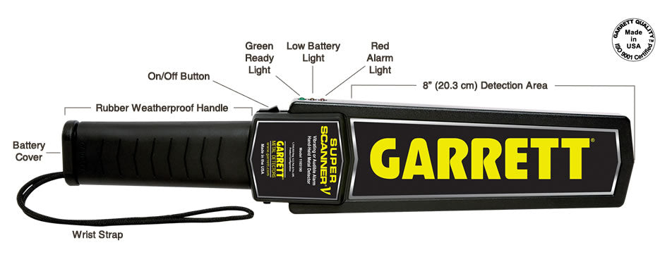 GARRETT Super Scanner V Security Hand-Held Metal Detector