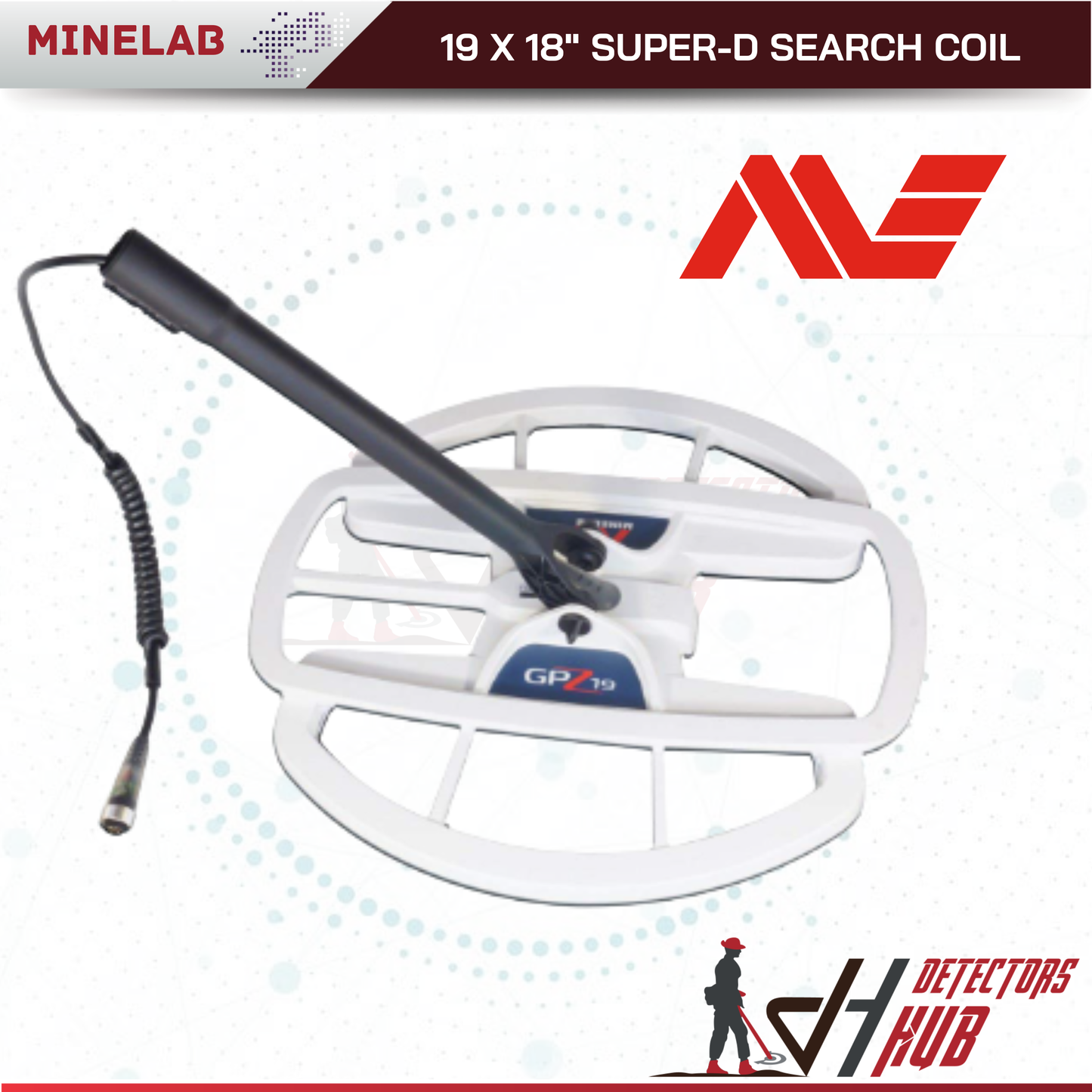 MINELAB Gpz 7000 19 x 18" Super-D Search Coil