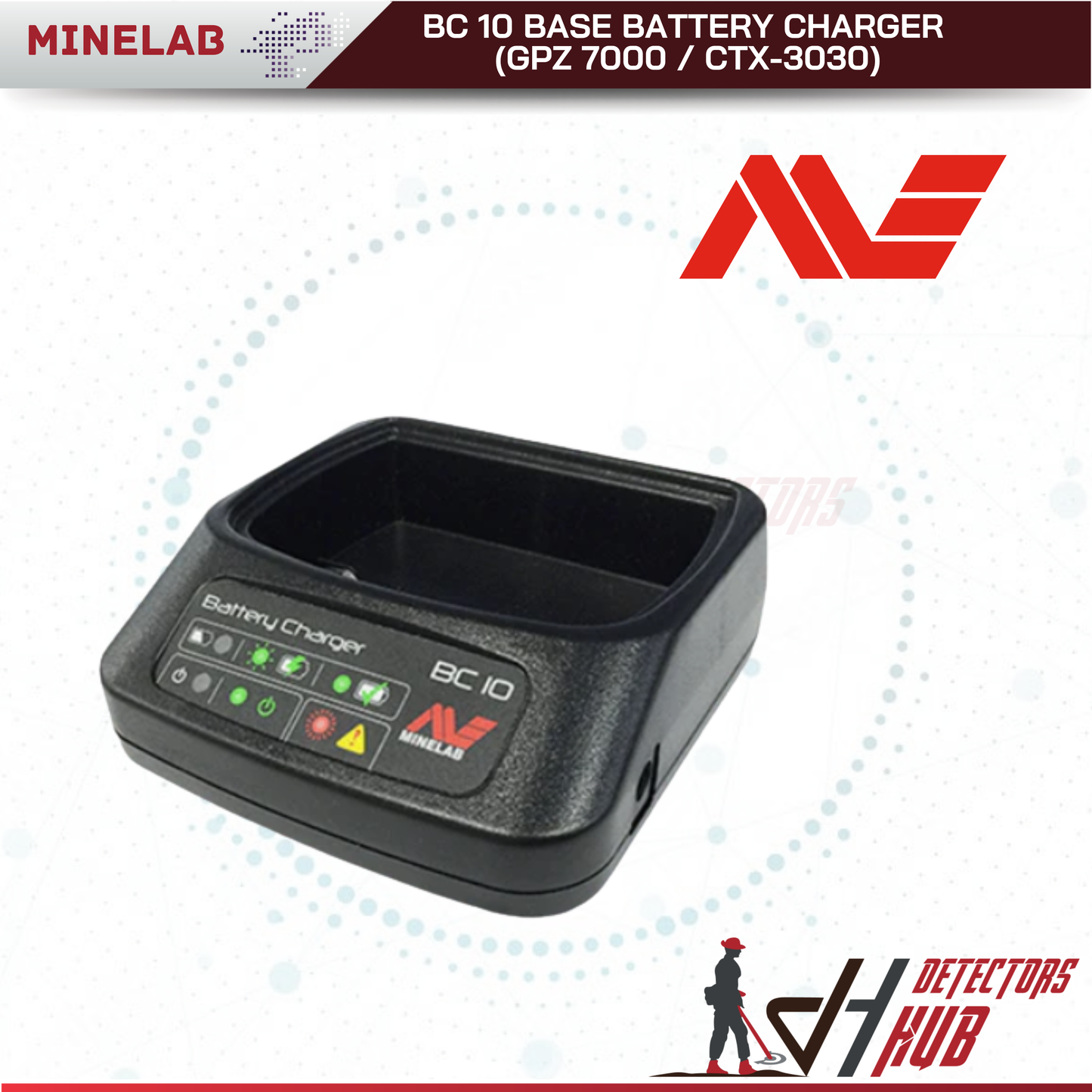 MINELAB BC 10 Base Battery Charger (GPZ 7000 / CTX-3030)