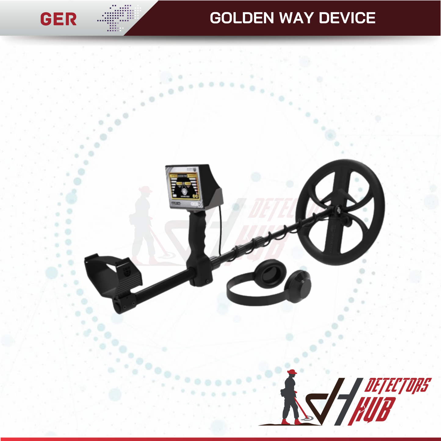 GER DETECT Golden Way Device VLF Metal Detector