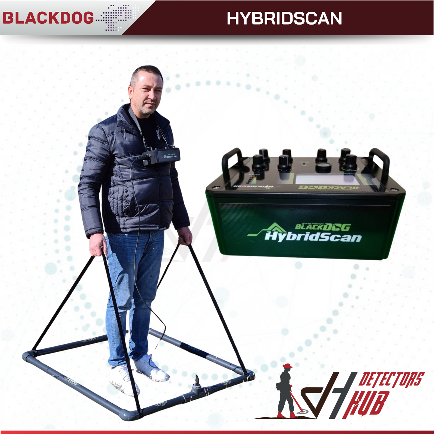 BLACKDOG HybridScan Deep Metal Detector
