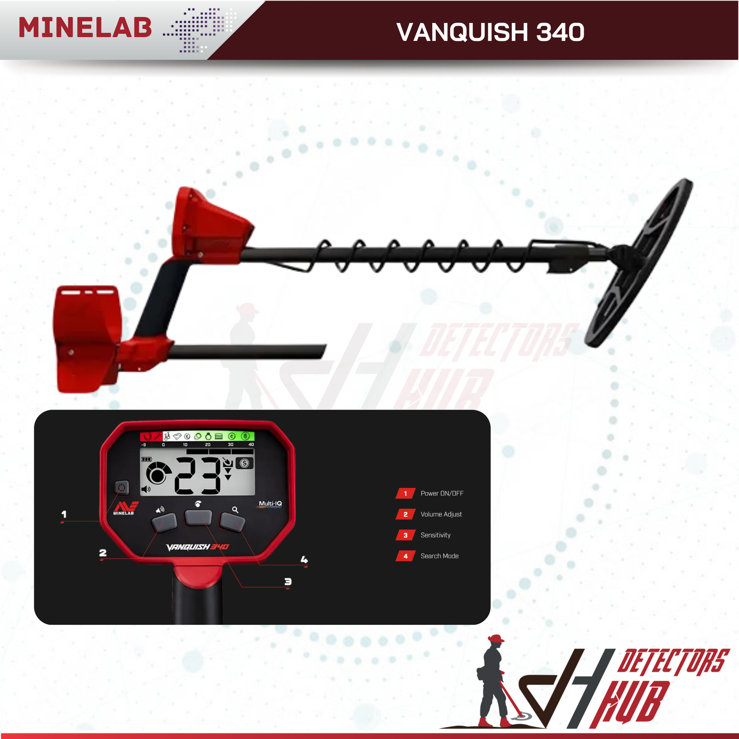 MINELAB Vanquish 340 Metal Detector